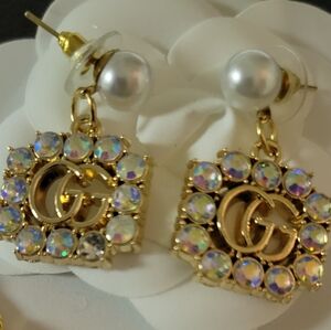 Gucci Arora Borealis Crystal Zip Pull Earings